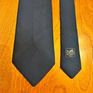 Hermès Dark Blue Men's Tie